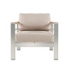 Aluminum Patio Club Chair with Cushion,Modern Outdoor Lounge Chair with Rust Resistant Frame,Garden Seating Chair for Terrace-Koiai - 3 of 4
