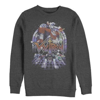 Men's Voltron: Defender of the Universe Retro Robot Lions Sweatshirt