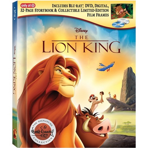 The Lion King: The Walt Disney Signature Target Exclusive: Collectible  Limited-Edition Film Frames & Exclusive Storybook (Blu-ray + DVD + Digital)