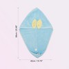 Unique Bargains Women's Bow Hair Drying Towel 2 Pcs - 2 of 4