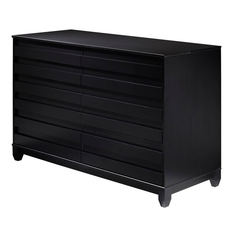 Ilya Solid Wood Modern Panel Front 6 Drawer Dresser - Saracina Home, 4 of 19