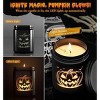 Halloween Decor Indoor-Halloween Gifts Candles for Women with LED Pumpkin Face,Fall Candles with Pumpkin Spice Scent Over 40 Hours of Burn Time - 2 of 3