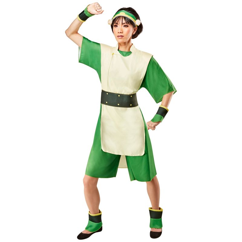 Rubies Avatar The Last Airbender Toph Beifong Girl's Costume, 3 of 4
