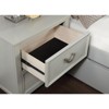 Sapphtopaz Modern Nightstand with 2 Dovetail Drawers Wood Night Stand with Chrome Hanging Pulls Simple Bedside Table for Bedroom, Living Room - 2 of 4