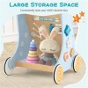 TopComfy Baby Walkers Wooden Baby Walker Acrylic Mirror Xylophone Shape Sorters Engages Senses Boosts Learning for Baby, Multicolored, 14"*13"*19" - 3 of 4