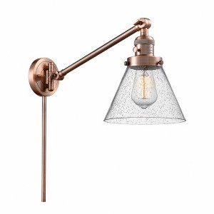 Cone - 1 Light Swing Arm Wall Sconce In Industrial Style-25 Inches Tall and 8 Inches Wide - 1 of 1
