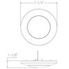 Progress Lighting, Emblem Collection, 1-Light Surface Mount, Antique Bronze, Polycarbonate Shade - 2 of 2
