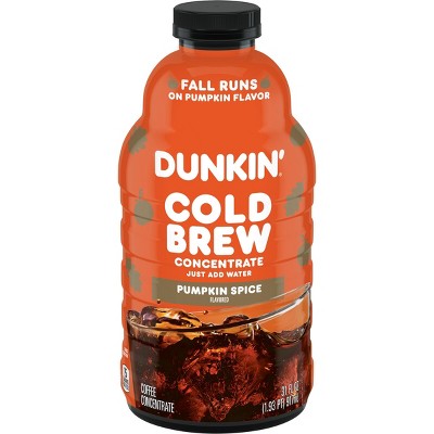Dunkin’ Pumpkin Spice Flavored Cold Brew Coffee Concentrate - 31oz