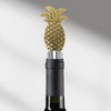 Unique Bargains Pineapple Stopper Aluminum Alloy TPE Gold Tone Black Silver Tone 4.88"x2.44"x0.79" 1 Pc - 2 of 3