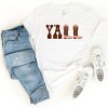 Simply Sage Market Y'all Boots Short Sleeve Tee - S - White - 3 of 4