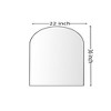 FONTOI Black Metal Arched Wall Mirror, Modern Minimalist Vanity Mirror with Sleek Design for Bathroom Bedroom or Living Room, Black, 36"*22"*0.75" - 4 of 4