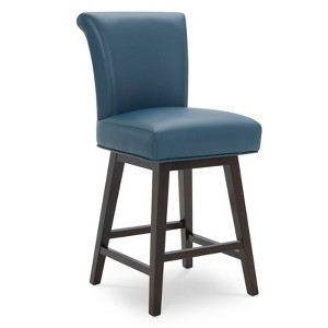 Spruce&Spring Upholstered 26-inch Counter Height Swivel Barstool - 1 of 4