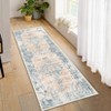 Area Rug Machine Washable Rug Vintage Distressed Non Slip Non Shedding Rugs Low Pile Foldable Retro Printed Indoor Carpet for Living Room Bedroom - 3 of 4