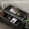 TackView 3 Drawer Dresser for Bedroom,32''W Rustic Small Drawers Dressers Nightstand Wooden Closet Storage Cabinet for Living Room - 2 of 4