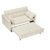 Kumasinova Velvet/Corduroy Couch with Pull-Out Bed,3 in 1 Convertible Loveseat with Backrest&2 Pillows,Sleeper Sofa Bed with Pockets for Living Room - 4 of 4