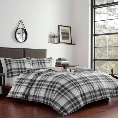King White and Green Cotton Reversible Comforter Set