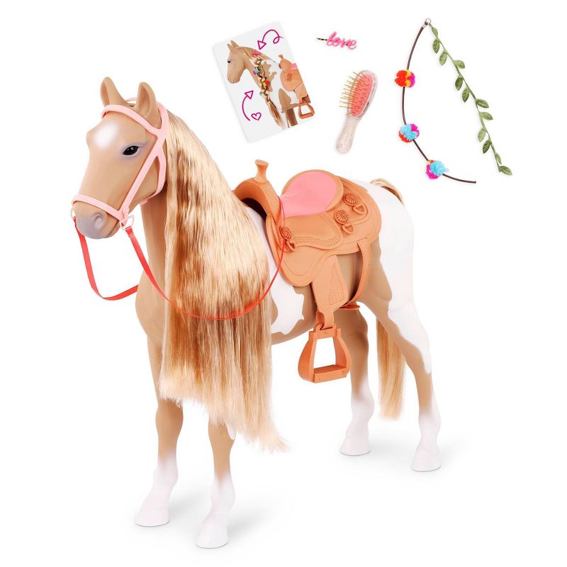 Our Generation Palomino Hair Play Horse Accessory Set for 18&#34; Dolls, 1 of 8