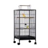 40 Inch Bird Cage Open-Top Parrot Cage with Detachable Rolling Stand with Slide-Out Tray Water Bottle Feeder, 2-in-1 Dividable Double Flight Cages - 2 of 4