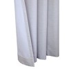 Thermaplus Ventura Blackout Grommet Curtain Panel Pair Frame Your Windows with Subtle Slub Textured Motif Each 78" x 84" White - image 4 of 4