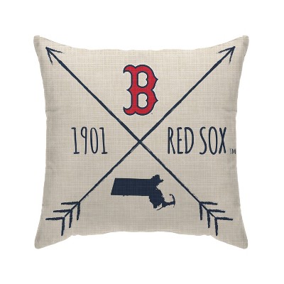 MLB Boston Red Sox Cross Arrow Decorative Throw Pillow