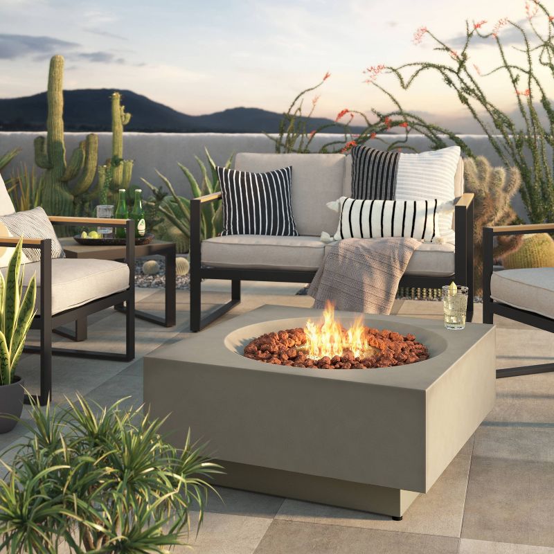Pipestone LP Square Fire Pit - Gray - Project 62&#8482;, 3 of 5