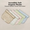 5pk Lumi Muslin Burp Cloths for Baby Boys, Girls, Organic Baby Burp Cloths, Burping Cloths for Babies - 4 of 4