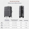 FATMOON Set of 3 Luggage ABS,Hardshell Hardside Lightweight Durable Suitcase sets,Spinner Wheels Suitcase with TSA Lock 20''24''28'' - 3 of 4
