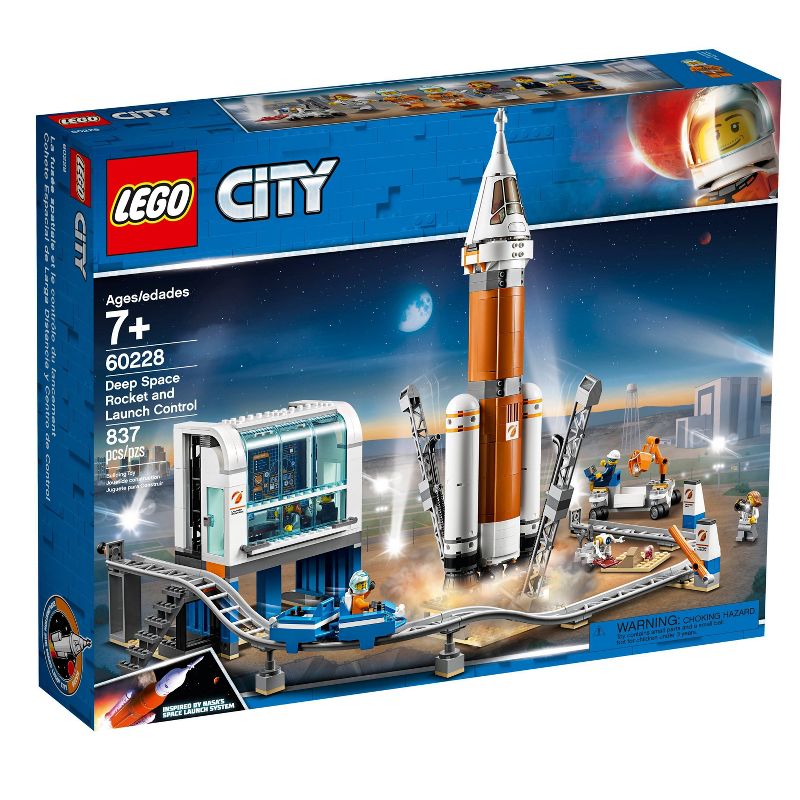 LEGO City Space Deep Space Rocket and Launch Control Model Rocket Building Kit with Minifigures 60228, 5 of 8