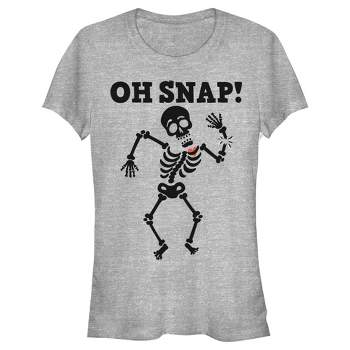 Juniors Womens Lost Gods Halloween Oh Snap T-Shirt