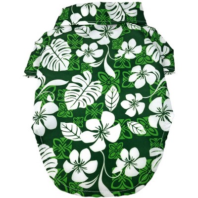 Doggie Design Hawaiian Camp Shirt - Tropical Green