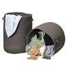 Colonial Mills Clean & Dirty Woven Hamper Set-2 - Gray 17"x17"x22" 19"x19"x15" - 3 of 3