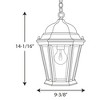Progress Lighting, Welbourne, 1-Light Hanging Lantern, Textured Black, Clear Beveled Glass Panels - 2 of 2