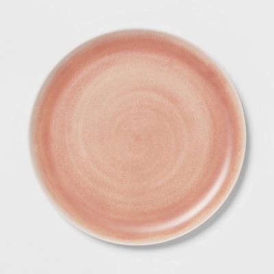 10.5" Bamboo and Melamine Dinner Plate Coral - Threshold™