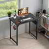 MAYEERTY 55in Computer Desk with Storage, Modern Writing Desk with Fabric Drawers for Home Office, Black - 2 of 4