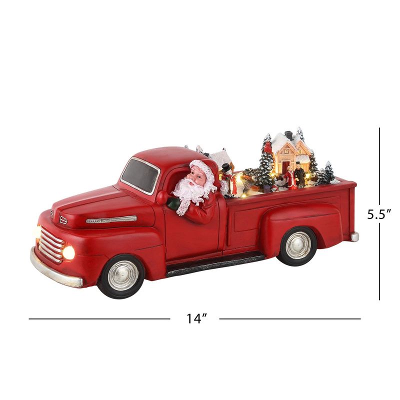 Mr. Christmas Animated Red Truck with Santa Animated Musical Christmas Decoration - 14", 4 of 5