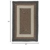 Colonial Mills Tiburon - Misted Gray 5 ft.x7 ft. Rectangle Rug Indoor/Outdoor 100% Polypropylene - 2 of 3