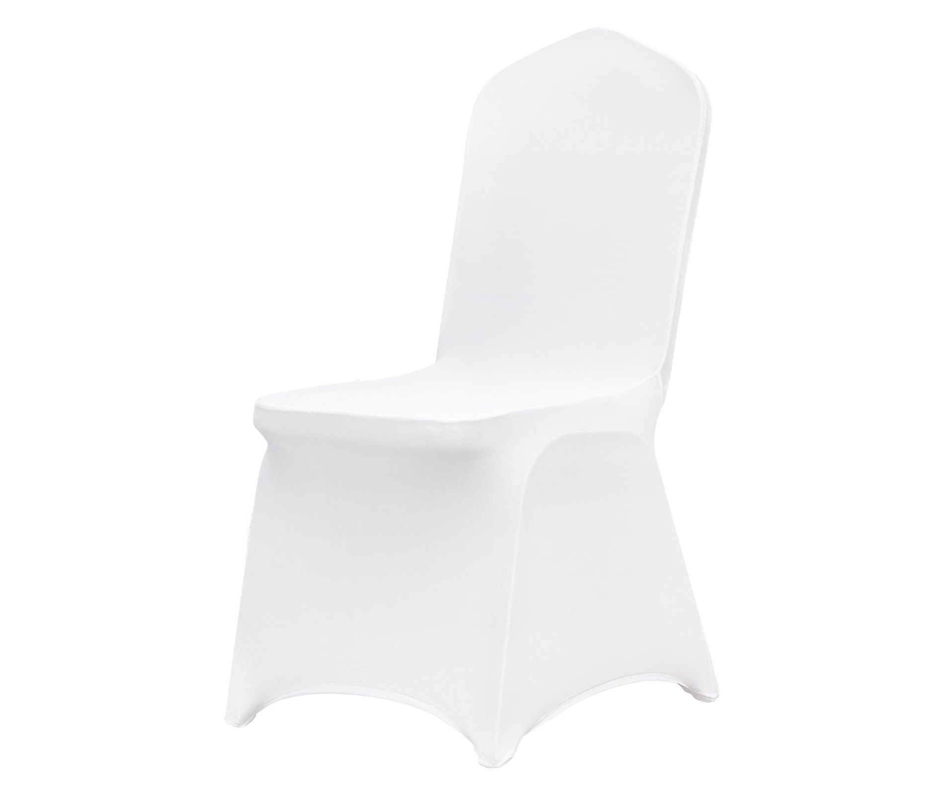 Dexmalle White Stretch Spandex Folding Chair Slipcovers. Wedding,100PCS