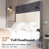AMERLIFE Bed Frame with 57" Tall Headboard - 4 of 4