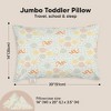 KeaBabies Jumbo Toddler Pillow with Pillowcase, 14X20 Soft Organic Toddler Pillows for Sleeping, Kids Travel Pillow - 2 of 4