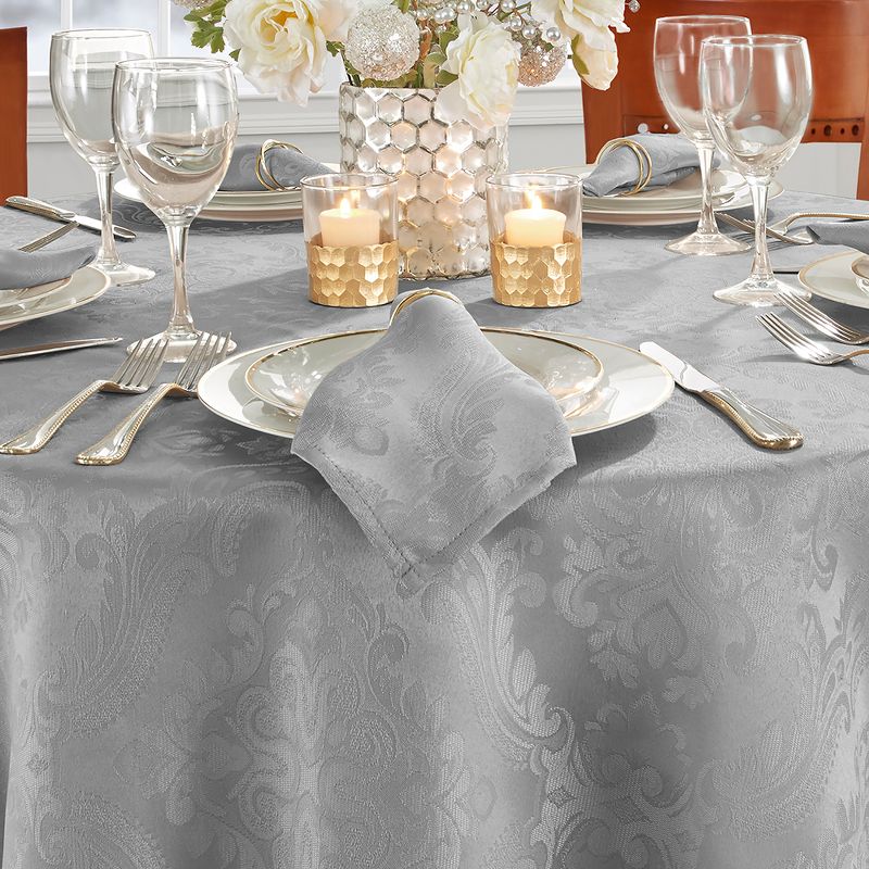 Caiden Elegance Damask Tablecloth - Elrene Home Fashions, 3 of 4