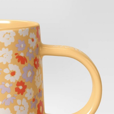 16oz Stoneware Slow Down Mug Yellow - Room Essentials&#8482;