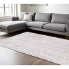 White Abstract Non Skid Area Rug - 2 of 4