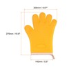 Unique Bargains Heat Resistant Kitchen Textiles Soft Lining Silicone Oven Mitts 2 Pcs - 2 of 4