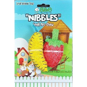 AE Cage Company Nibbles Strawberry and Banana Loofah Chew Toys - 1 of 4