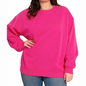 Women's Fleece Sweatshirt - ZENANA - 1 of 2