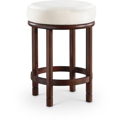 Meridian Furniture,Monette Cream Velvet Counter Stool