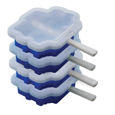 Tovolo King Cube Silicone Ice Tray, Stratus Blue, L