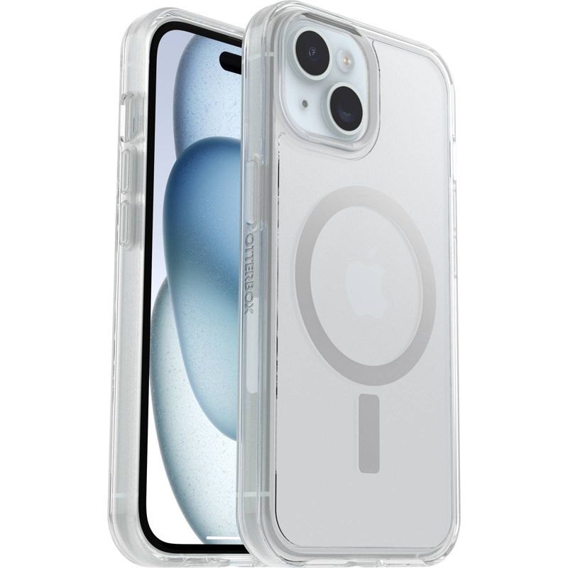 OtterBox Apple iPhone 15/iPhone 14/iPhone 13 Symmetry Series Clear Case with MagSafe - Clear, 4 of 6