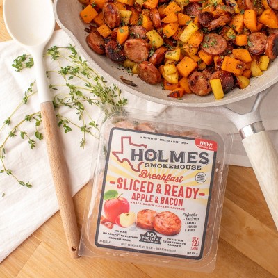 Holmes Smokehouse Apple & Bacon Sliced Sausage - 12oz