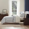 Nestl Comforter Set, 7pc Bed in a Bag, Modern Comforter Sets with Sheets, Striped Design Bed Set - 2 of 4